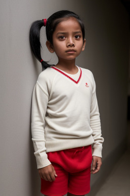 Nepalese child boy with  white hair