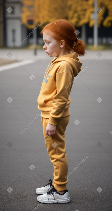 Ukrainian infant girl with  ginger hair