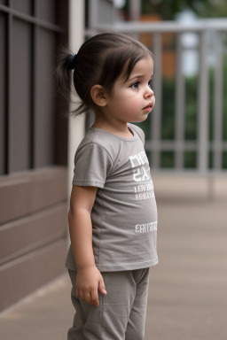 Paraguayan infant girl with  gray hair