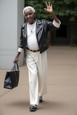 Kenyan elderly male with  white hair