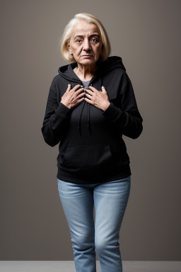 Syrian elderly female with  blonde hair