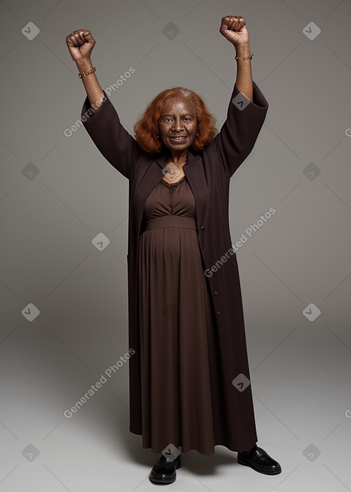 Elderly female with  ginger hair