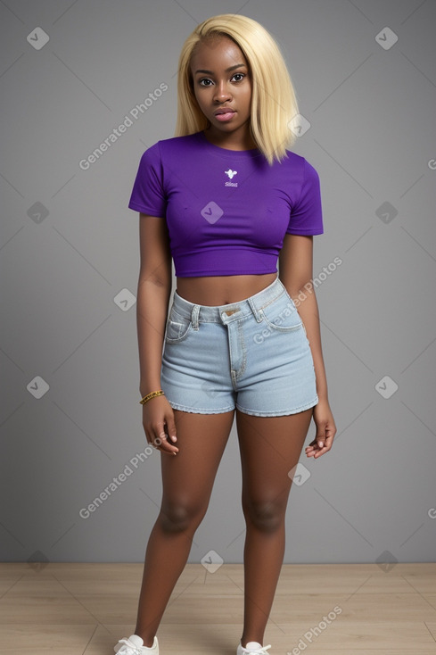 Nigerian young adult female with  blonde hair