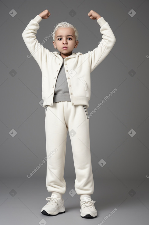 Saudi arabian infant boy with  white hair