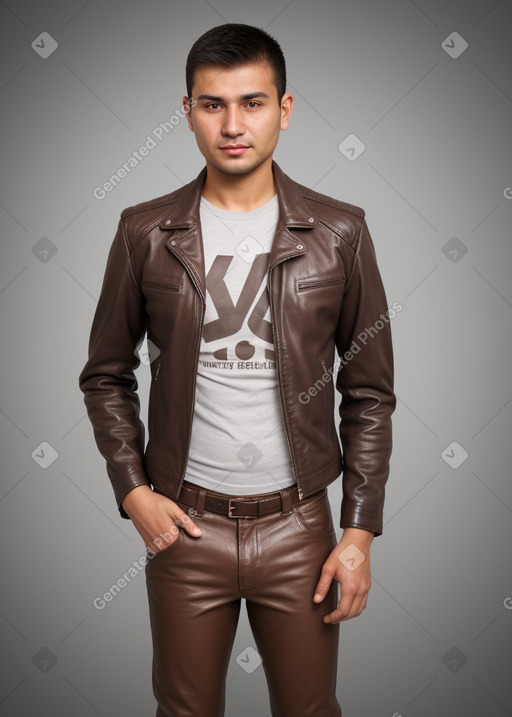 Uzbek adult male with  brown hair