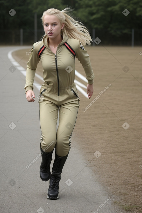 German young adult female with  blonde hair