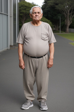 New zealand elderly male with  gray hair