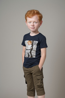 Costa rican child boy with  ginger hair