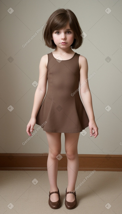 Georgian child girl with  brown hair