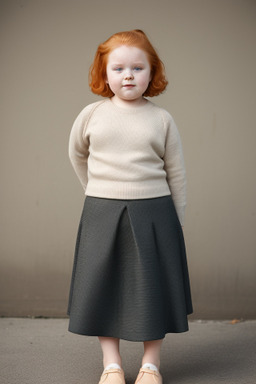 Lithuanian child girl with  ginger hair