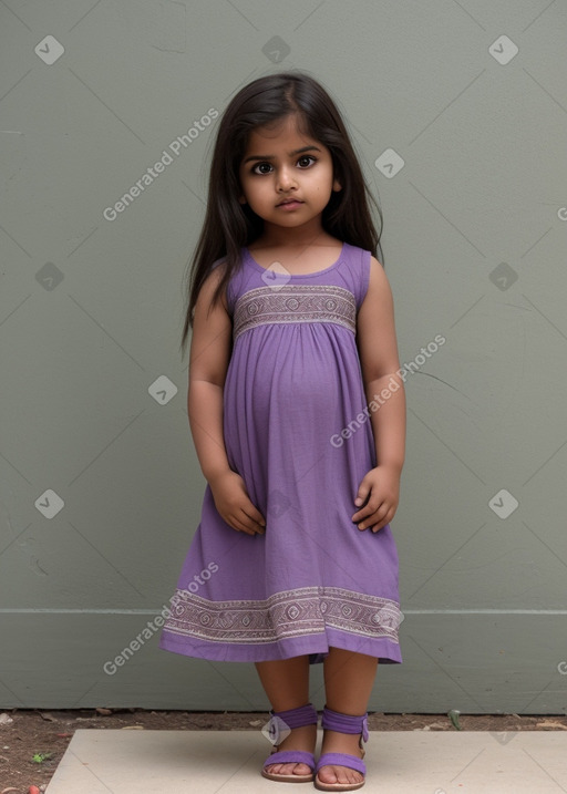 Indian infant girl with  brown hair