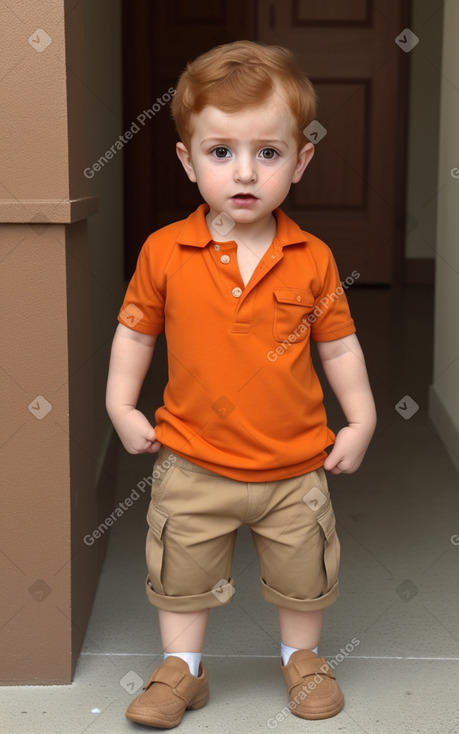 Syrian infant boy with  ginger hair