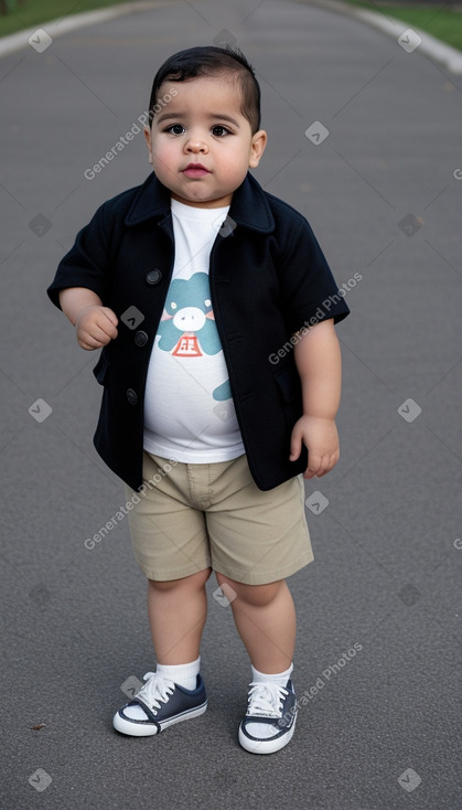 Puerto rican infant boy with  gray hair