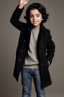 Moroccan child boy with  black hair