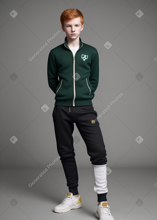 Slovenian teenager boy with  ginger hair