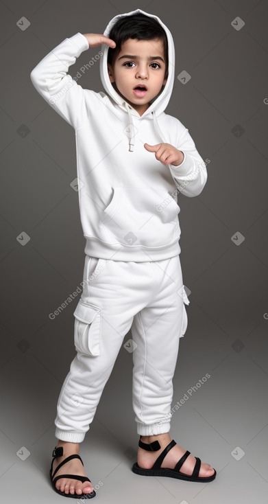 Iraqi infant boy with  white hair