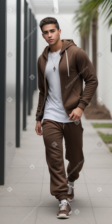 Puerto rican young adult male with  brown hair