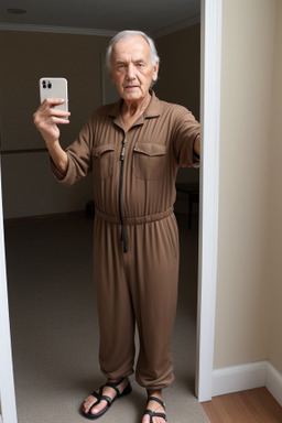 German elderly male with  brown hair