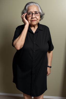 Nicaraguan elderly female with  black hair