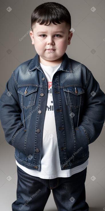 Slovak child boy with  black hair