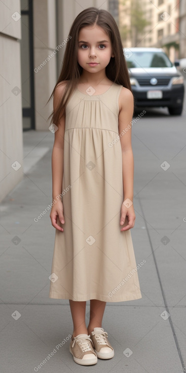 Child female with  brown hair