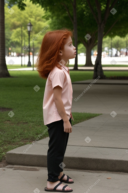 Ecuadorian child female with  ginger hair