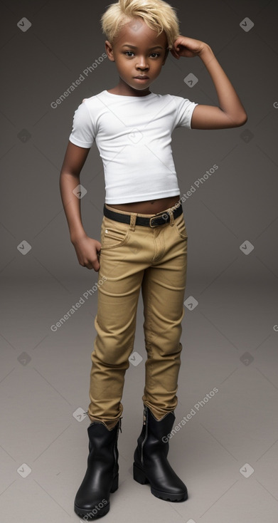 Nigerian child boy with  blonde hair