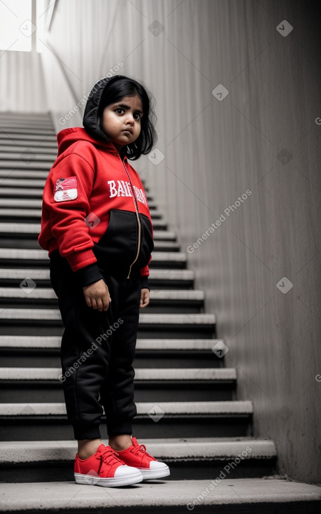 Bangladeshi infant girl with  black hair