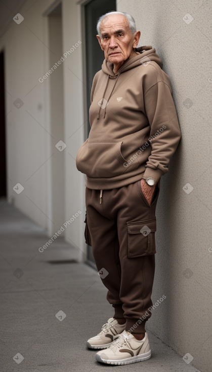 Spanish elderly male with  brown hair