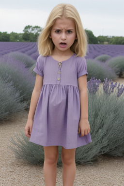 Child girl with  blonde hair