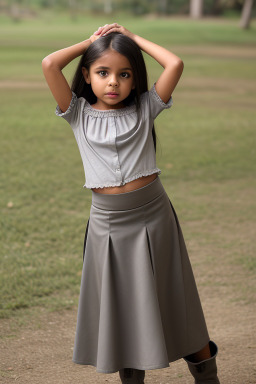 Panamanian child female with  gray hair