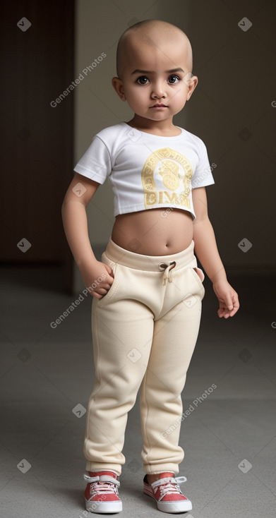 Omani infant girl with  blonde hair