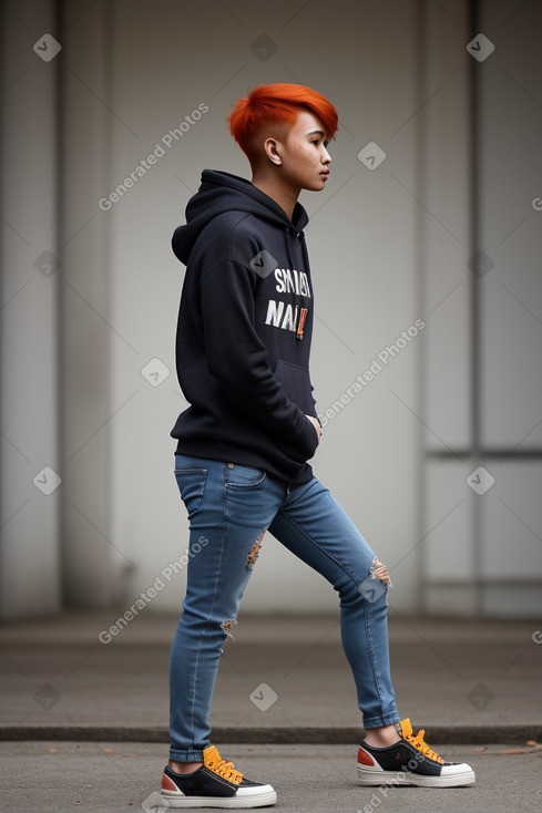 Nepalese adult non-binary with  ginger hair