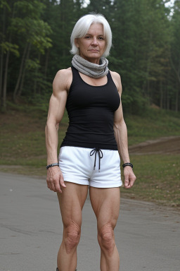 Belarusian 45 years female with  white hair