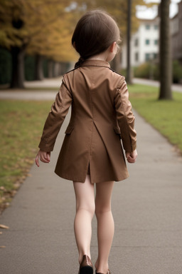 Child female with  brown hair