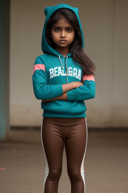 Bangladeshi child girl with  brown hair