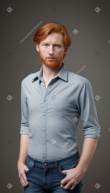 Slovenian adult male with  ginger hair