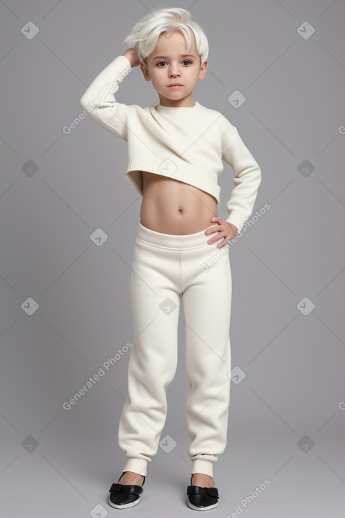 Libyan infant boy with  white hair