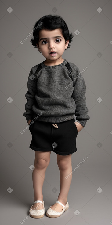 Arab infant boy with  black hair