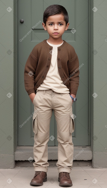 Guatemalan child boy with  brown hair