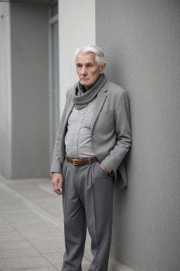 Slovenian elderly male with  gray hair