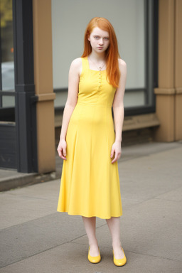 American young adult female with  ginger hair