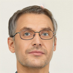 Neutral white adult male with short  brown hair and brown eyes