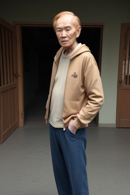 Vietnamese elderly male with  ginger hair