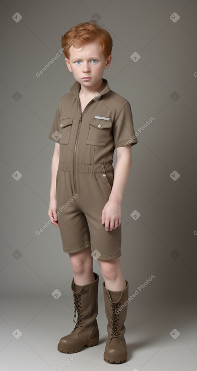 Slovenian child male with  ginger hair