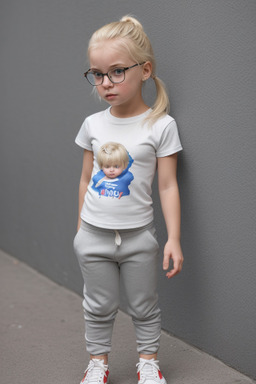 Slovak infant girl with  blonde hair