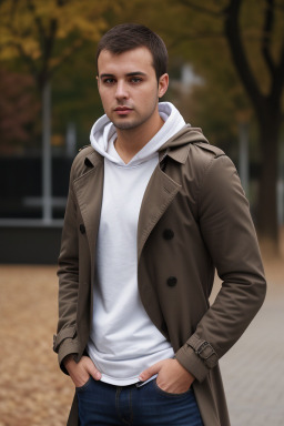 Serbian adult male with  brown hair