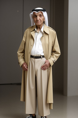 Qatari elderly male with  blonde hair