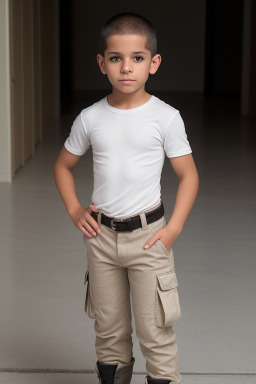 Puerto rican child boy with  white hair