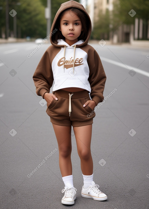 Child female with  brown hair